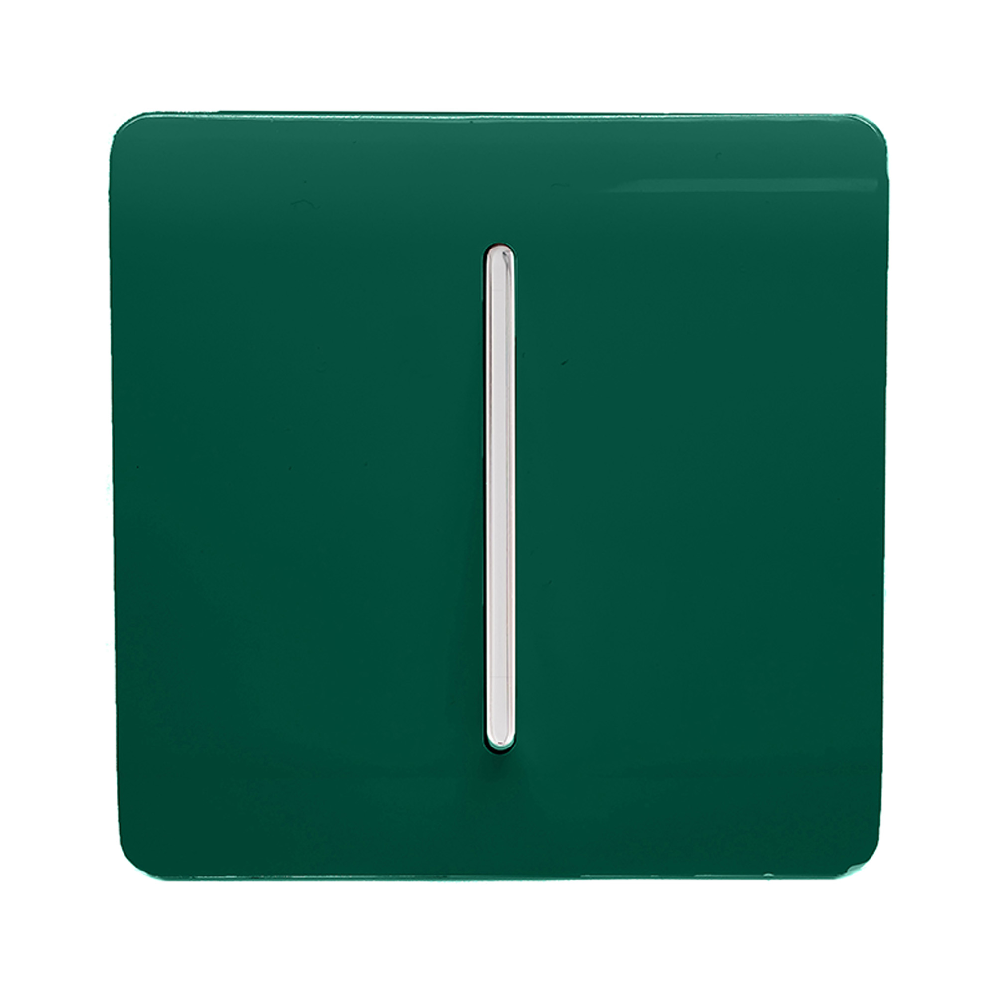 1 Gang Doorbell Dark Green